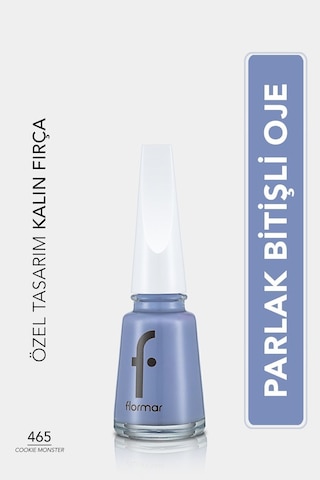 Flormar Sedefli Parlak Oje (MAVİ) - Nail Enamel - 465 Cookie Monster - 8682536036191