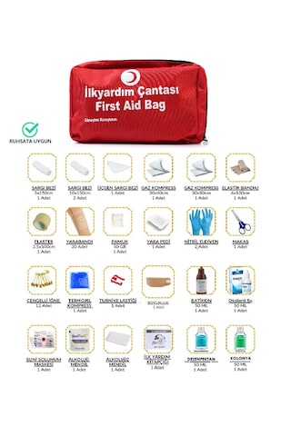 İlk Yardım Çantası Yönetmeliğe Uygun İlk Yardım Seti