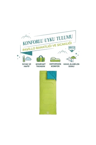 Kamptek Pavillo Su Geçirmez Kamp Uyku Tulumu - Hafif, Kompakt Ve Geniş Kamp Tulumu Fermuarsız Evade 15 170t Polyester Tulum 180 75 Cm Çok Renkli
