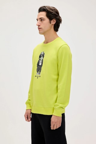 Bad Bear Gator Yeşil Erkek Baskılı Sweatshirt Siyah