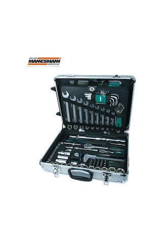 Mannesmann 29077 Alüminyum Çantalı Tekerlekli Alet Seti 159 Parça