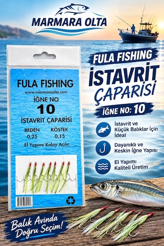 7 Li İstavrit Çaparisi 5 Adet + 5 Adet 50 Gram Kurşun Yeşil 7 Li İstavrit Çaparisi 5 Adet + 5 Adet 50 Gram Kurşun Yeşil