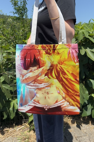 Zipzap Fairy Tail V3 Yazlık Kışlık Çift Taraflı Kanvas Baskı Bez Çanta Anime Çantası