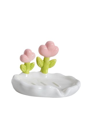 Yaratıcı Sevimli Çiçek Pp Sabun Kutusu Ev Sabunu Tahliye Yıkama Tutucu Banyo Ev İçin Diğer