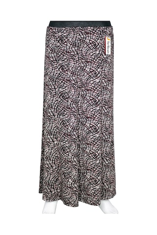 Hesna Kadın Betül 8 Parça Lastikli Astarsız Siyah Etek Desen 38 Siyah