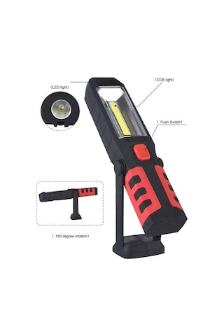 Br S99 Cob Led Şarj Edilebilir Mıknatıslı Çalışma Feneri Evimdeyokyok