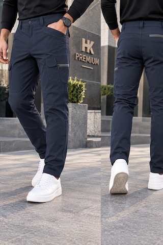 Hk Premium Erkek Haki Softshell Su Geçirmez Taktik Kargo Pantolon Moto Kurye & Outdoor Lacivert