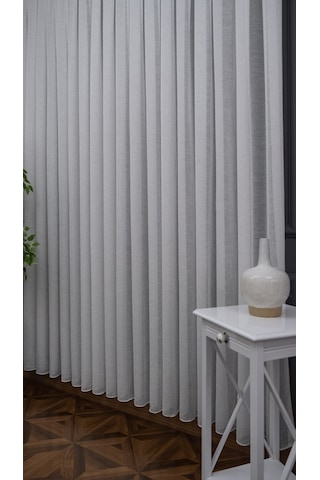 Evdepo Home Kullanıma Hazır Keten Tül Perde (540660856)