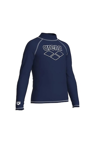 Arena Rash Vest L/s Graphic Erkek Çocuk Yüzücü Tişörtü Lacivert Lacivert