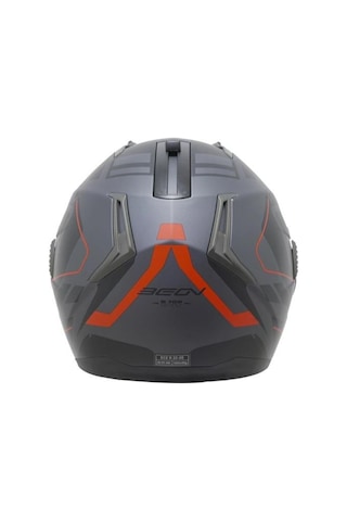 Beon B700 Air Tek Çene Açılır Vizörlü Kask Kırmızı - Siyah