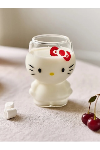 Roomi Figürlü Cam Bardak 285 Ml Hediye Paketiyle 480086051 Beyaz