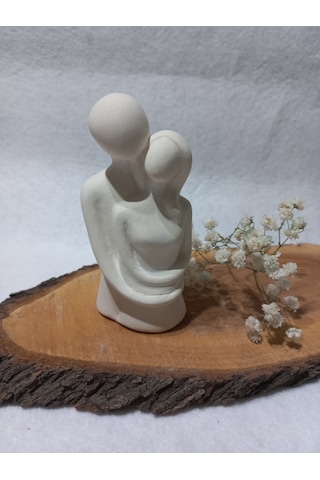 Sarılan Sevgili Biblo Beyaz 01