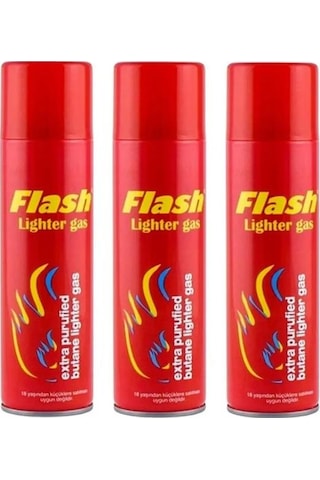 3 Adet Flash Çakmak Gazı 270 ML 3 Adet Flash Çakmak Gazı 270 ML