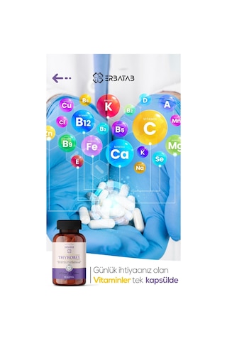 Erbatab Thyrobex Takviye Edici Gıda 60 Kapsül