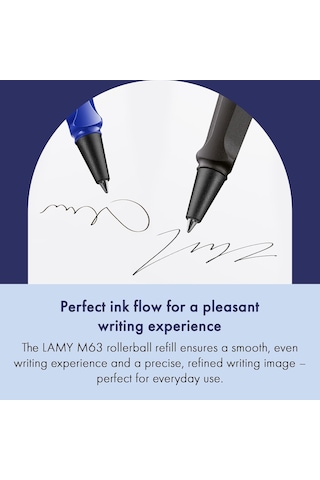 Lamy M63 Roller Kalem Yedeği Mavi 2'li Set
