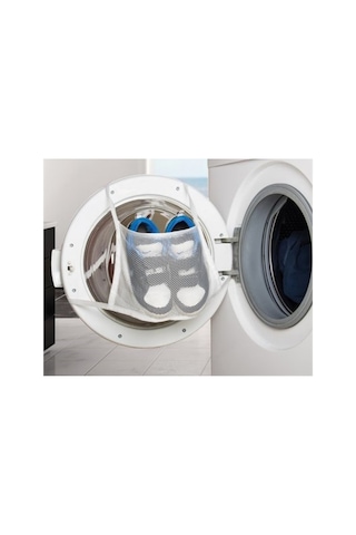 Yetkin Home Ayakkabı Sütyen Yıkama Filesi 30 Cm X 25 Cm Çamaşır Makinesi Kapağına Takılan Yıkama Filesi Diğer