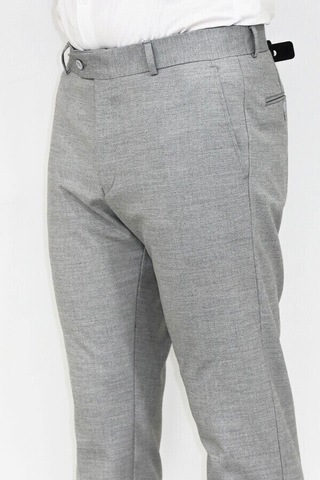 Wessi Desenli Slim Fit Gri Erkek Pantolon Gri