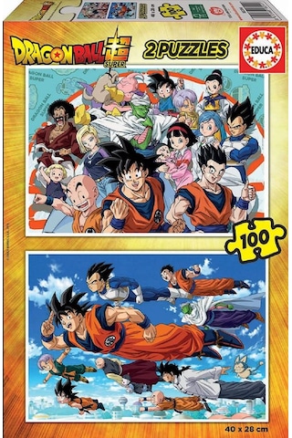 Educa 2x100 Parça Dragon Ball Z Erkek Çocuk Puzzle