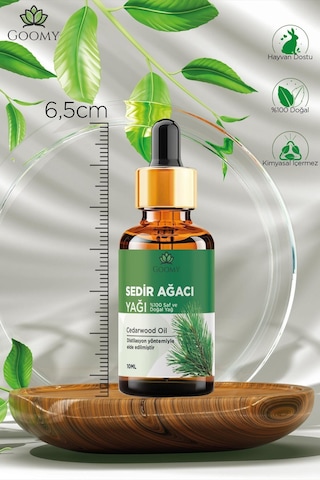 Goomy Sedir Ağacı Uçucu Yağı 10 Ml %100 Saf Ve Doğal Cedarwood Essential Oil
