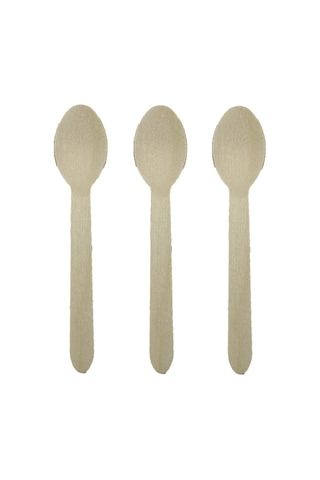 Kullan At Ahşap Naturel Tahta Kaşık 50 Adet