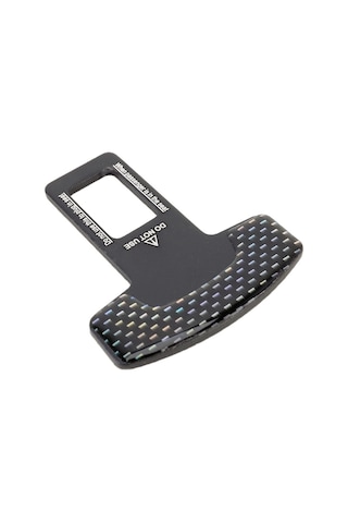 2'si 1 Arada Araba Karbon Fiber Emniyet Emniyet Kemeri Tokası Klipsi Siyah