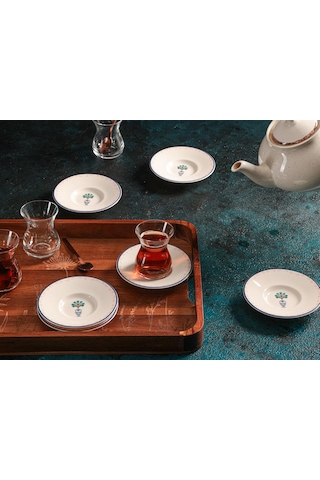 Porland Vaso Piccolo 12 Parça 6 Kişilik Çay Takımı Sku: Smg8690010590077 Açık Gri