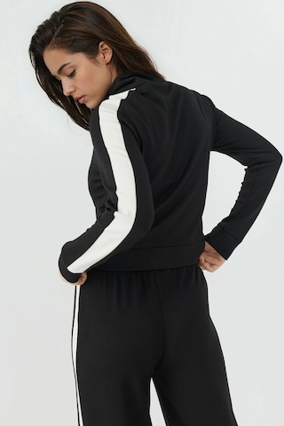 Hiccup Soft Touch Modal Dik Yaka Spor Ceket Siyah