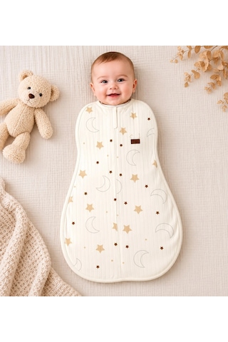 Begi 1.0 Tog Yeni Doğan Kundak Ve Uyku Tulumu Uyku Kundağı Kahve Desenli