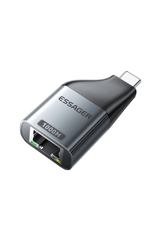 Essager 1000mbps Type-c To Rj45 Dönüştürücü Type C Ethernet Dönüştürücü Rj45 Dönüştürücü Çevirici