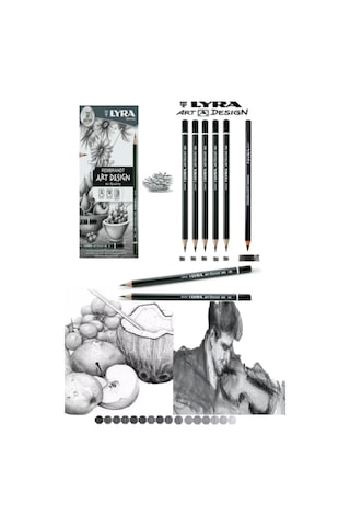 Lyra Art Design Profesyonel Dereceli Kalem 6'lı Set