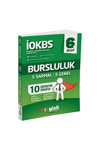 Gizli Yayınları 2025 6. Sınıf 5 Sarmal + 5 Genel 10 Bursluluk Deneme