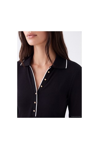 LC Waikiki Nevavm Farkıyla Lcw Everyday Siyah Kaşkorse Düz Süper Skinny & Ekstra Dar Uzun Kollu Kadın Body Siyah - 934075727 Siyah