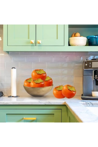 Yapay Meyve Cennet Hurması Fruit Tropik Meyve 12 7cm 1adet