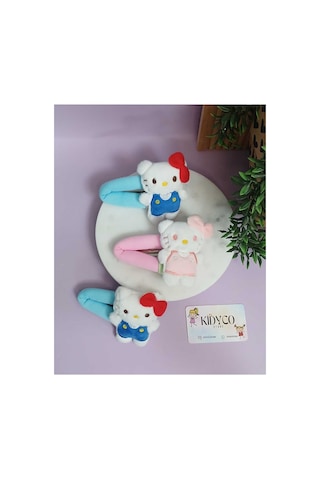 Peluş Figürlü Çıt Çıt Toka 10 Cm 1 Adet Çok Renkli