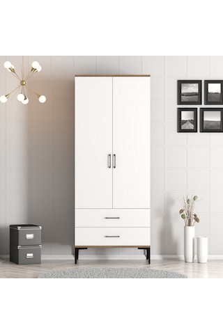 Variant Kumsal 2 Kapılı T Gardrop - Ceviz / Beyaz