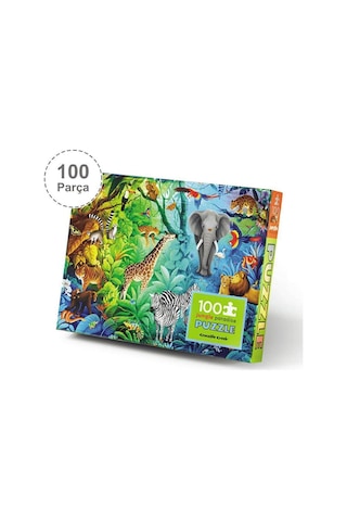 Crocodile Creek Puzzle - 100 Parça - Orman Cenneti