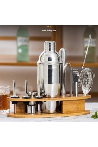 Maoyaya Lichen Paslanmaz Çelik Barmen Seti, Kokteyl Mikseri, Bar Ekipmanları