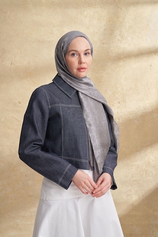 Armanda Jose Jakar Ethnic Desen Şal- 3303 Gri