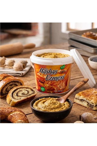 Sarı Haşhaş Ezmesi 450 Gr Geleneksel Yoğun Aromalı Kahvaltılık Ezme