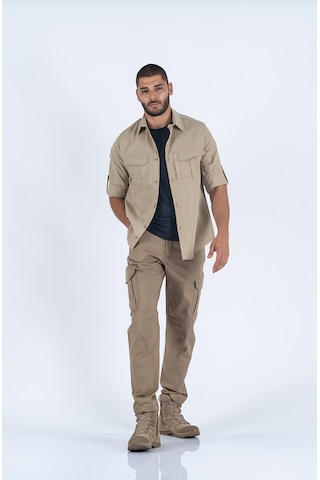 Combat Tactical Taktik Gömlek Fermuar Cepli Koruma Outdoor Gömlek Bej