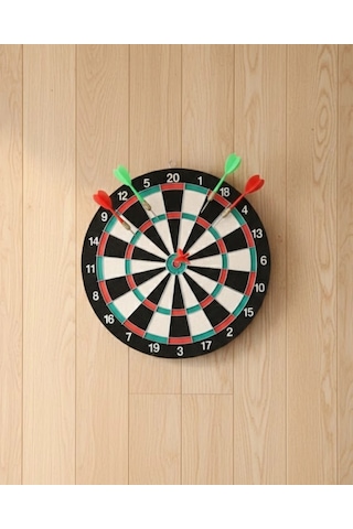 17 İnç Dart Tahtası Şık Tasarım Dayanıklı Yapı Ve Dart Oku Hediyeli