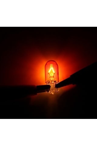 12V T10 W5W Dipsiz Park Ampulü Koyu Turuncu Amber 2 Adet