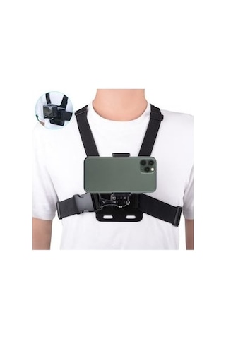 Outfire Aksiyon Kamerası ve Telefon ile Uyumlu Kafa ve Göğüs Bandı