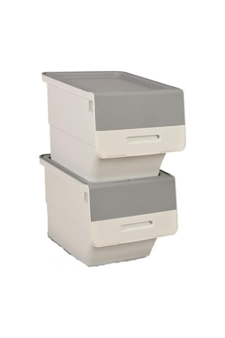 Motek Beyaz Tekerlekli Organizer Çok Amaçlı Saklama Kutusu 2x12 Lt