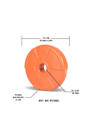 Ecgspor Özel Seri 1 Kg Turuncu Plaka-4 Adet