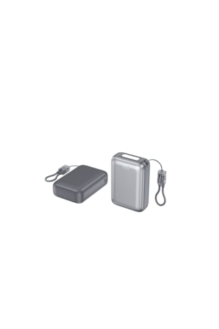 Shaza Nexa Serisi 20.000 Mah Kendinden Kablolu Powerbank - Gri