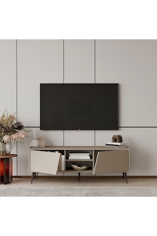 Roma Tv Ünitesi 120 Cm Mdf Metal Ayak Kum Taşı