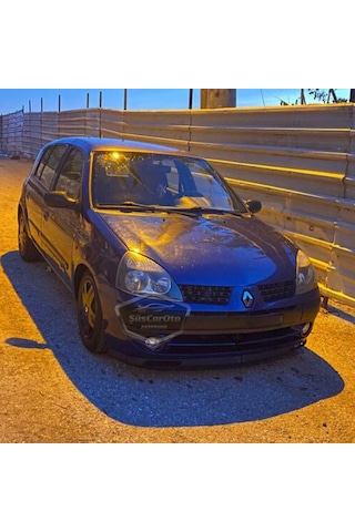 Renault Clio 2 Symbol Hb&sedan 1998-2008 Uyumlu Üniversal Laguna Lip Esnek Ön Lip 2 Parça Tampon Altı Dil Karlık Ön Ek 00 Şüscaroto Aksesuar