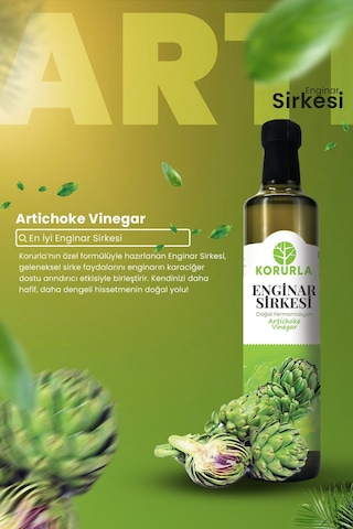 Enginar Sirkesi Doğal Fermantasyon 500 Ml