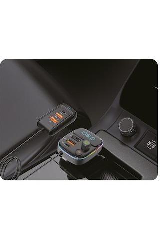 Sunix Pd 30w Şarj Ve Rgb Led Işıklı Araç Modülatörü Mdl-17